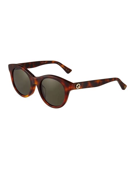 gucci acetate tortoise rubber|Round frame sunglasses in tortoiseshell acetate .